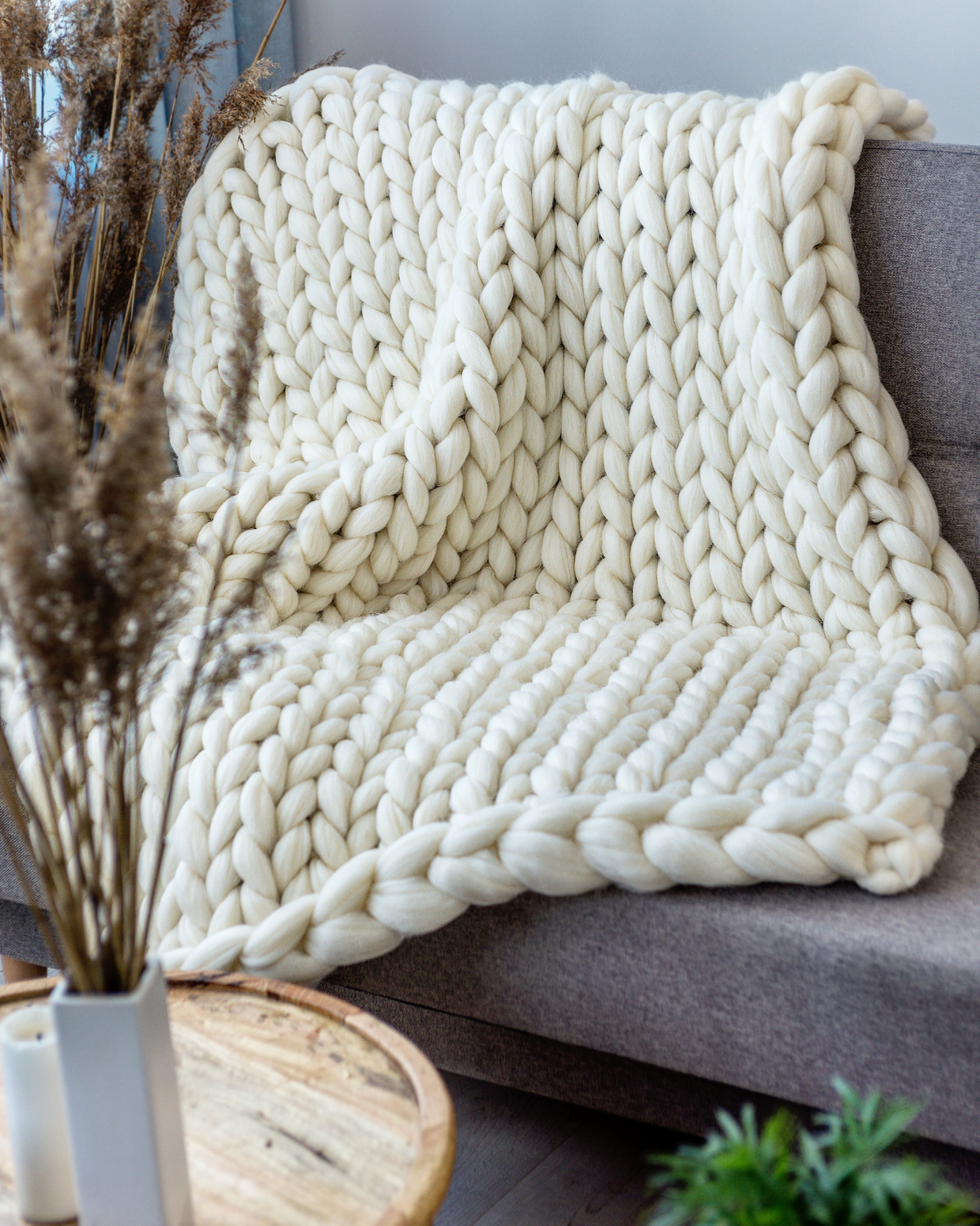 Knit discount blanket wool