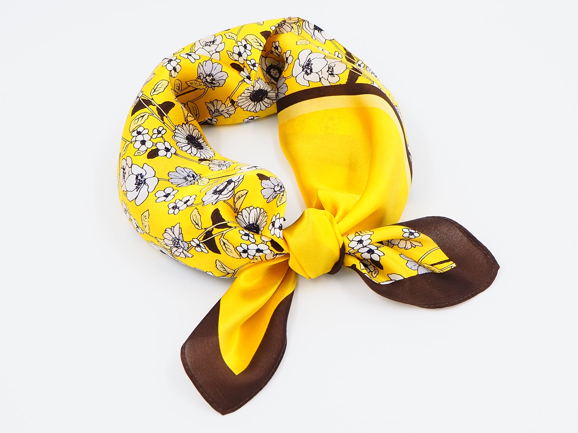 yellow neck scarf