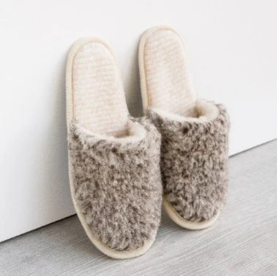 WOOL SLIPPERS MEN